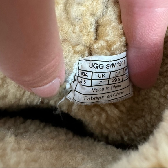 Ugg Chestnut Belleuve Suede Sheepskin Convertible Short & Tall Winter Boots - Picture 9 of 9